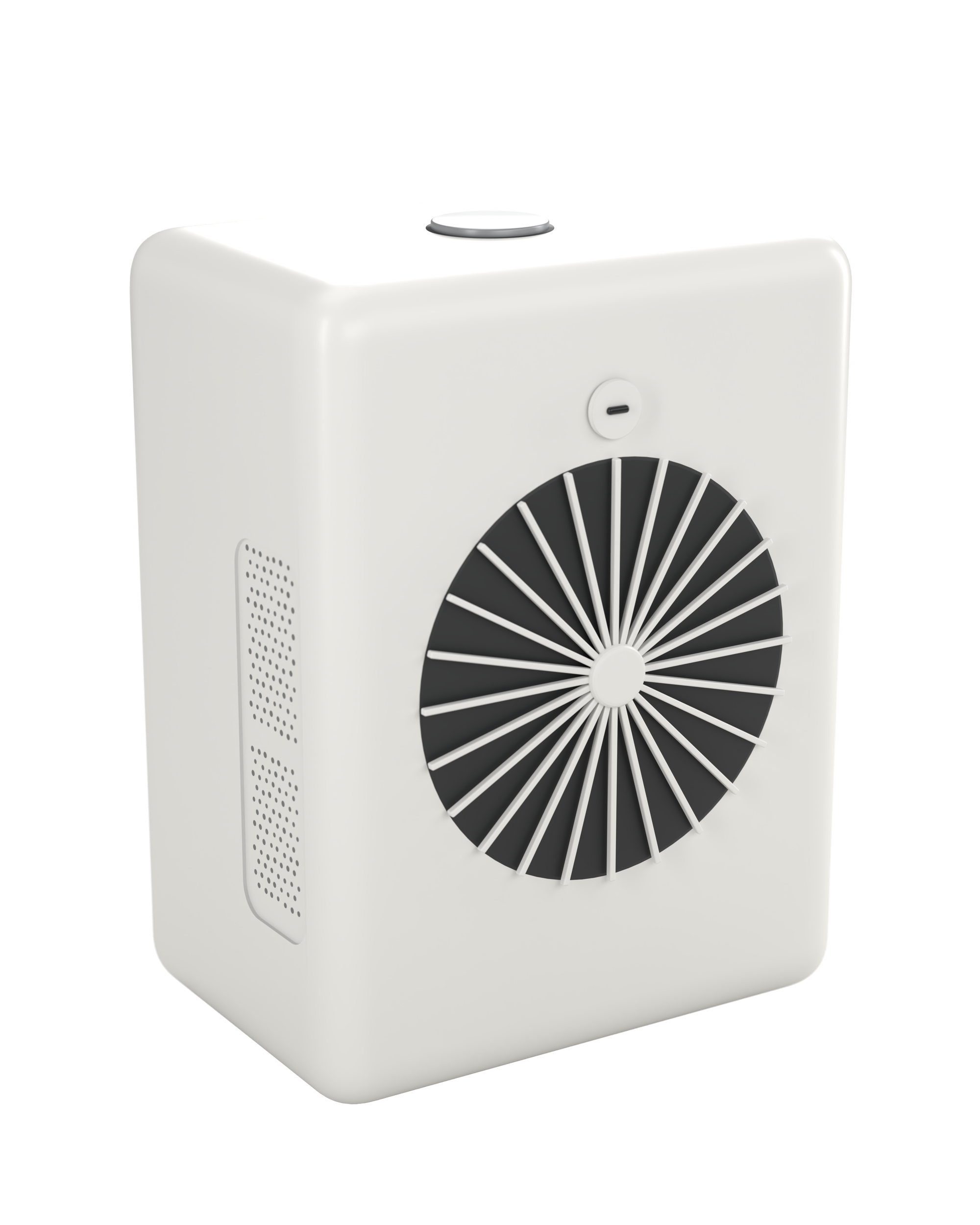 Produit 03, mini rafraîchisseur d’air, vue trois-quarts arrière